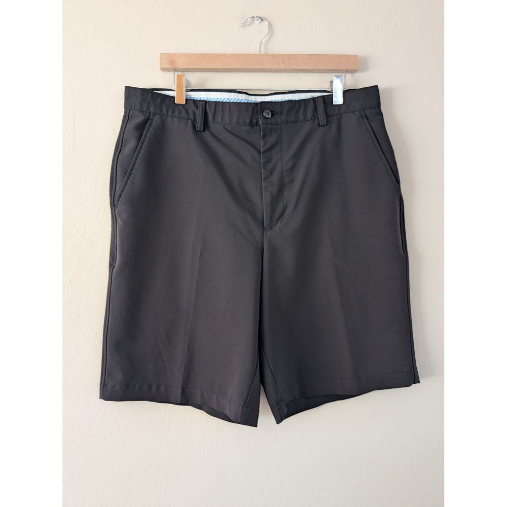 FootJoy Mens Black Performance Golf Shorts Stretch Flat Front‎ 36 Sport Athletic